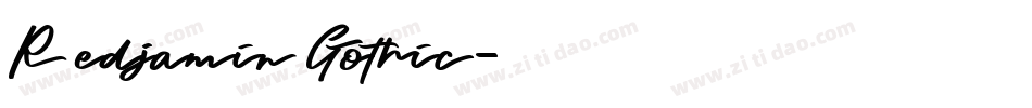 Redjamin Gothic字体转换
